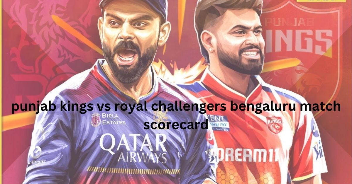 punjab kings vs royal challengers bengaluru match scorecard
