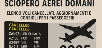 Sciopero Aerei Domani