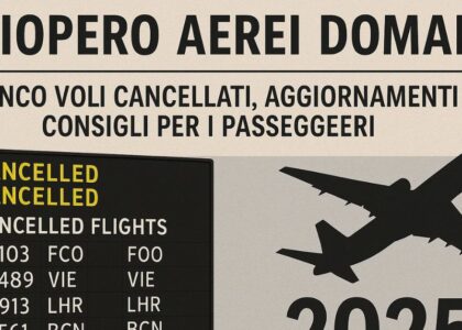 Sciopero Aerei Domani